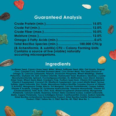 Show full view: Kaytee Forti-Diet Pro Health Conure & Lovebird Food, 4-lb bag slide 8 of 9