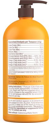 Show full view: Petsmont Omega Love+ Wild Alaskan Salmon Oil Skin Dog Supplement, 32-fl oz bottle slide 3 of 6