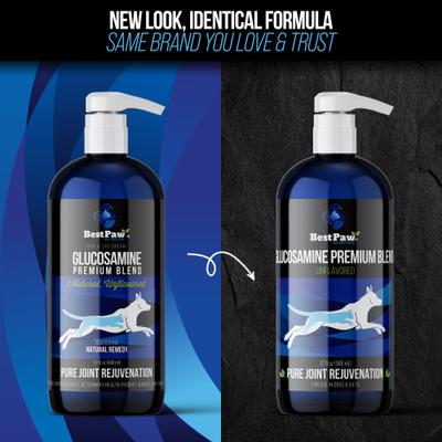 Show full view: Best Paw Nutrition Premium Dream Glucosamine Dog & Cat Liquid Supplement, Natural Unflavored, 32-fl oz bottle slide 3 of 11