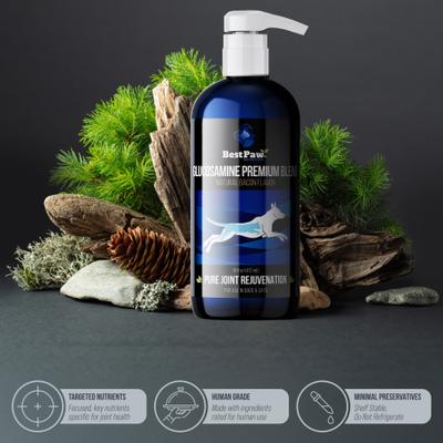 Show full view: Best Paw Nutrition Premium Dream Glucosamine Dog & Cat Liquid Supplement, Bacon Flavored, 16-fl oz bottle slide 8 of 11