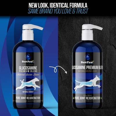Show full view: Best Paw Nutrition Premium Dream Glucosamine Dog & Cat Liquid Supplement, Bacon Flavored, 32-fl oz bottle slide 3 of 11