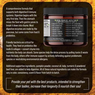 Show full view: Best Paw Nutrition Pure Digestion Probiotic, Prebiotic & Digestive Enzyme Powder for Dog & Cat Supplement, 6.5-oz bottle slide 7 of 11