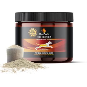 Best Paw Nutrition Pure Digestion Probiotic, Prebiotic & Digestive Enzyme Powder for Dog & Cat Supplement, 6.5-oz bottle