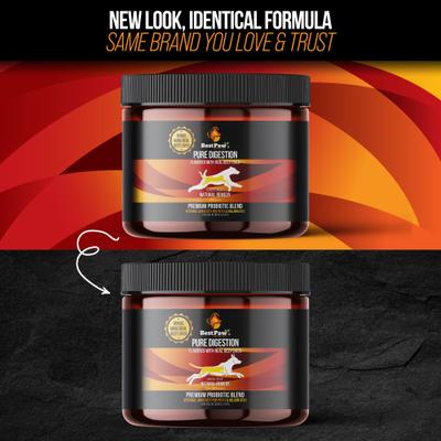 Show full view: Best Paw Nutrition Pure Digestion Probiotic, Prebiotic & Digestive Enzyme Powder for Dog & Cat Supplement, 6.5-oz bottle slide 3 of 11