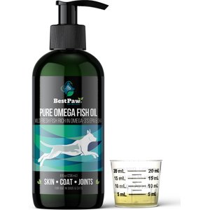 Best Paw Nutrition Wild Omega Fish Oil Liquid Omega-3s Dog & Cat Supplement, 8-fl oz bottle