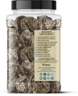 Show full view: Best Paw Nutrition Wild Pure Cod Skin Dog Treats, 7.2-oz jar slide 10 of 11