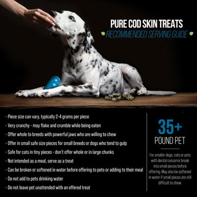 Show full view: Best Paw Nutrition Wild Pure Cod Skin Dog Treats, 7.2-oz jar slide 5 of 11