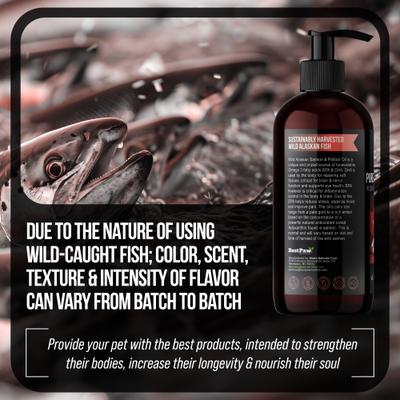 Show full view: Best Paw Nutrition Wild Salmon & Pollock Oil Liquid Omega-3s Dog & Cat Supplement, 16-fl oz bottle slide 7 of 11