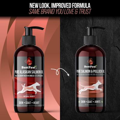 Show full view: Best Paw Nutrition Wild Salmon & Pollock Oil Liquid Omega-3s Dog & Cat Supplement, 16-fl oz bottle slide 3 of 11