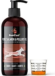 Best Paw Nutrition Wild Salmon & Pollock Oil Liquid Omega-3s Dog & Cat Supplement, 16-fl oz bottle
