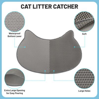 Show full view: Coziwow Cat-Head Cat Litter Mat slide 5 of 9
