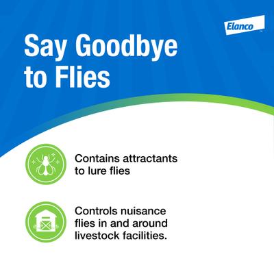 Show full view: Elanco QuickBayt Farm Animal Fly Bait, 5-lb bottle slide 3 of 10