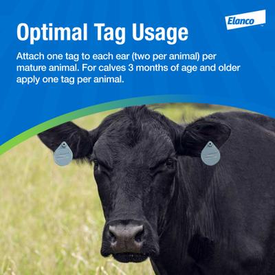 Show full view: Elanco Cylence Ultra Fly & Insect Control Cattle Ear Tags, 20 count slide 5 of 7