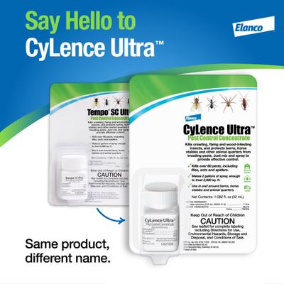 Show full view: Elanco CyLence Ultra Pest Control Concentrate, 32-mL slide 2 of 9