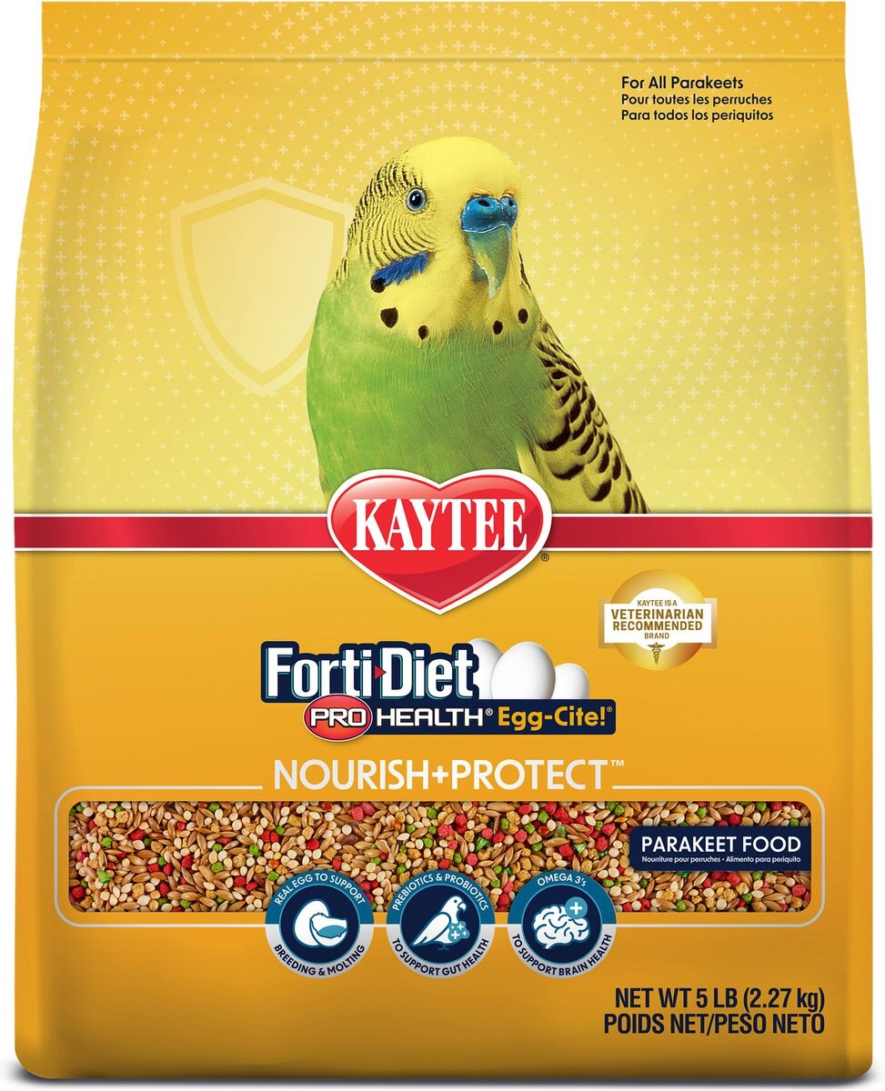 Kaytee Forti-Diet Pro Health Egg-Cite! Nourish+Protect Parakeet Food
