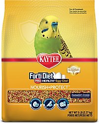 Kaytee Forti-Diet Pro Health Egg-Cite! Nourish+Protect Parakeet Food, 5-lb bag