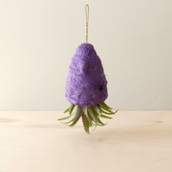 LIKHA Squid 2.5-in Coco Coir Hanging Planter, Purple, 5.5 x 5 x 4.75-in slide 2 of 6