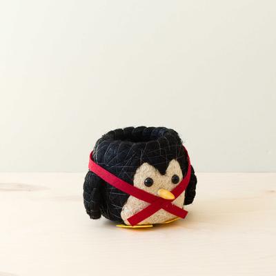 Show full view: LIKHA Penguin 4-in Coco Coir Planter Pot, Black/White/Red/Yellow, 7 x 7.5 x 5.5-in slide 6 of 7