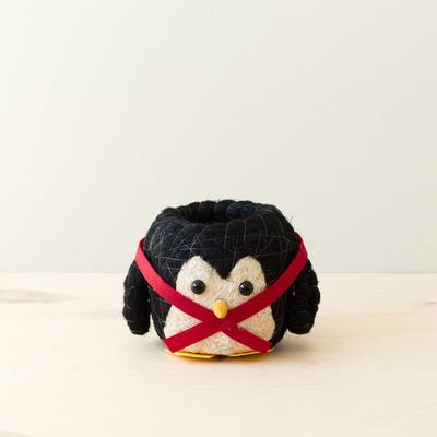 Show full view: LIKHA Penguin 4-in Coco Coir Planter Pot, Black/White/Red/Yellow, 7 x 7.5 x 5.5-in slide 5 of 7
