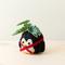 Show in main carousel: LIKHA Penguin 4-in Coco Coir Planter Pot, Black/White/Red/Yellow, 7 x 7.5 x 5.5-in slide 2 of 7