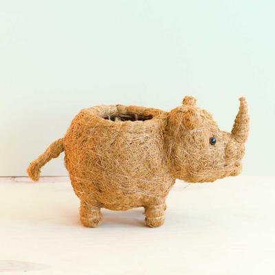 Show full view: LIKHA Rhino Coco Coir Planter Pot, 4-in slide 6 of 8