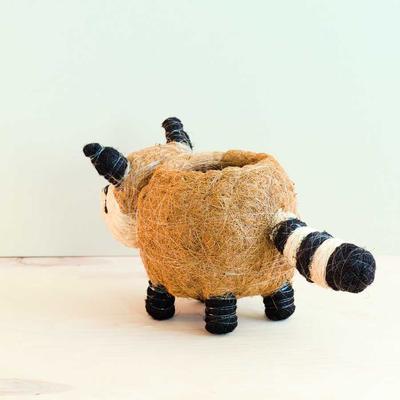 Show full view: LIKHA Raccoon Coco Coir Planter Pot, 4-in slide 7 of 8