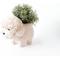 Show in main carousel: LIKHA Poodle 4-in Coco Coir Planter Pot, White, 12 x 6 x 8-in slide 5 of 5