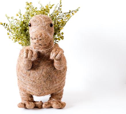 Show full view: LIKHA T-Rex Coco Coir Planter Pot, 4-in slide 6 of 7