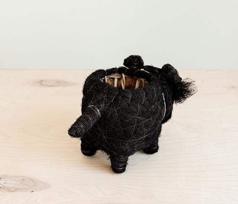 Show full view: LIKHA Schnauzer Coco Coir Planter Pot, 4-in slide 3 of 8