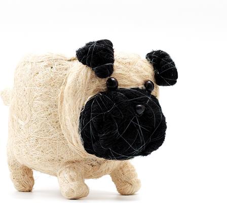 Show full view: LIKHA Pug Coco Coir Planter Pot, 4-in slide 4 of 7