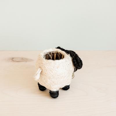 Show full view: LIKHA Sheep Coco Coir Planter Pot, Black/White, 2.5-in slide 3 of 7