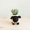 Show in main carousel: LIKHA Sheep Coco Coir Planter Pot, Black/White, 2.5-in slide 2 of 7