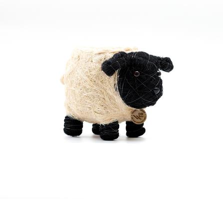 Show full view: LIKHA Sheep Coco Coir Planter Pot, Black/White, 2.5-in slide 5 of 7