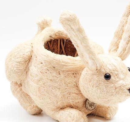 Show full view: LIKHA Bunny Coco Coir Planter Pot, 4-in slide 4 of 7