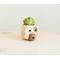 Show in main carousel: LIKHA Mini Dog 2.5-in Plant Pot, Natural/White, 5 x 6 x 5-in slide 2 of 7