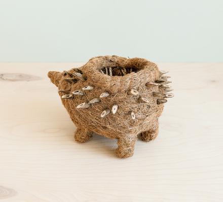 Show full view: LIKHA Hedgehog Coco Coir Planter Pot, 4-in slide 3 of 8