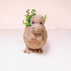 LIKHA T-Rex Coco Coir Planter Pot, 2.5-in