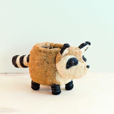Show full view: LIKHA Raccoon Coco Coir Planter Pot, 4-in slide 4 of 8