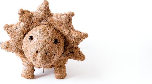 Show full view: LIKHA Triceratops Coco Coir Planter Pot, 4-in slide 4 of 8