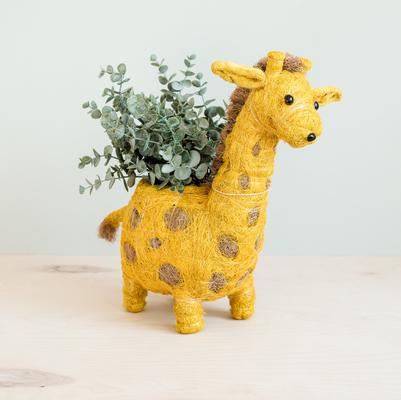 Show full view: LIKHA Giraffe Coco Coir Planter Pot, 4-in slide 2 of 8