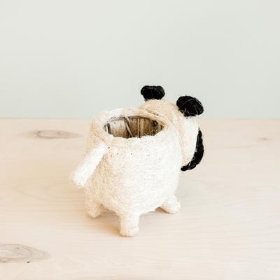 Show full view: LIKHA Pug Coco Coir Planter Pot, 4-in slide 3 of 7