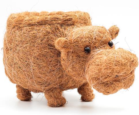 Show full view: LIKHA Hippo Coco Coir Planter Pot, 4-in slide 5 of 7