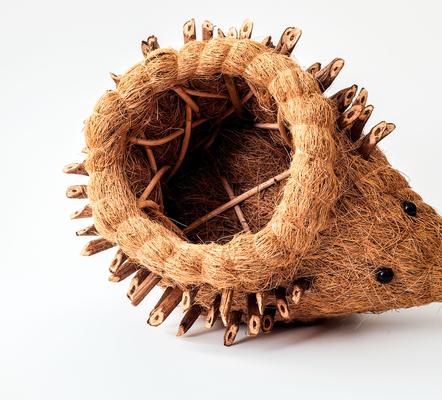 Show full view: LIKHA Hedgehog Coco Coir Planter Pot, 4-in slide 4 of 8