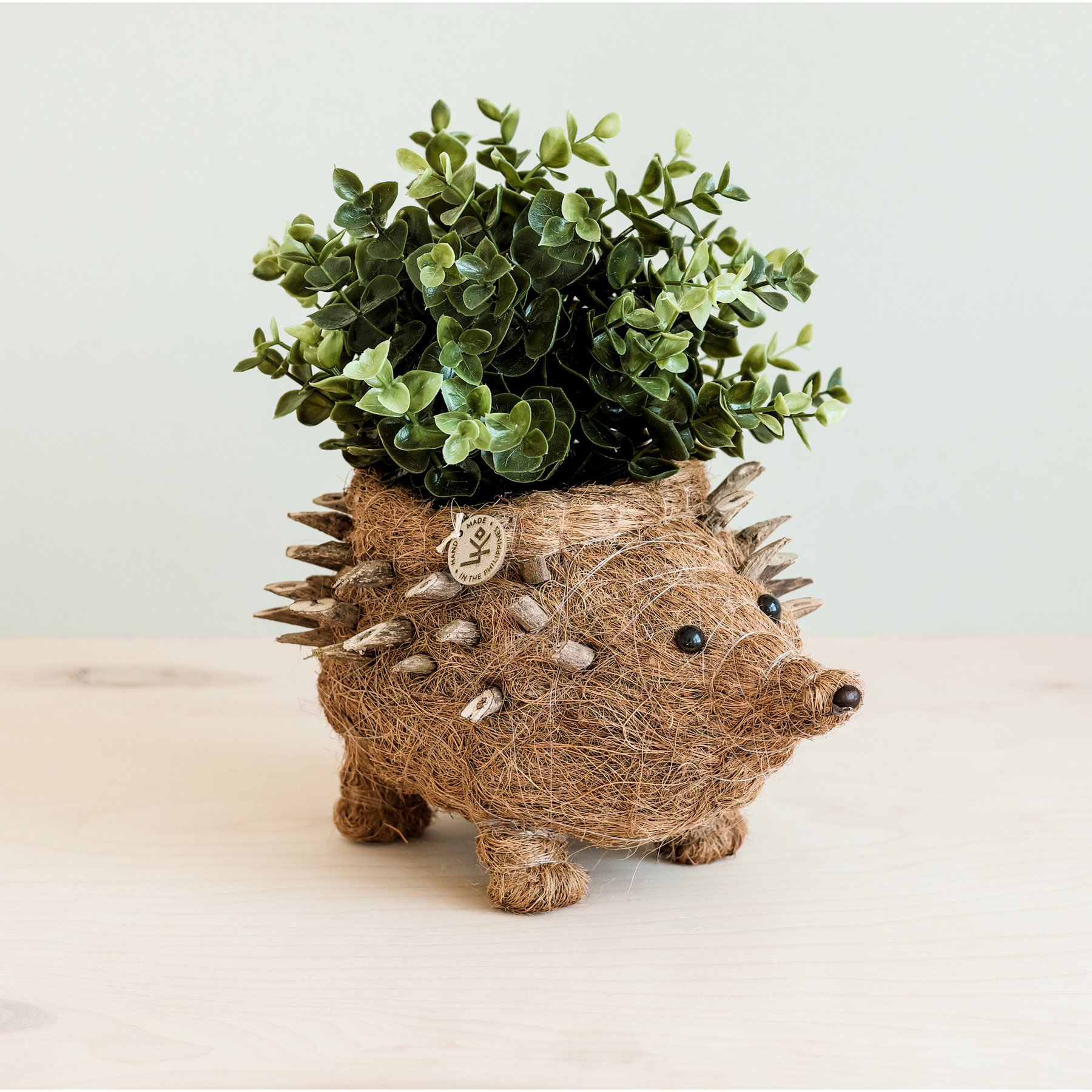 LIKHA Hedgehog Coco Coir Planter Pot, 4-in