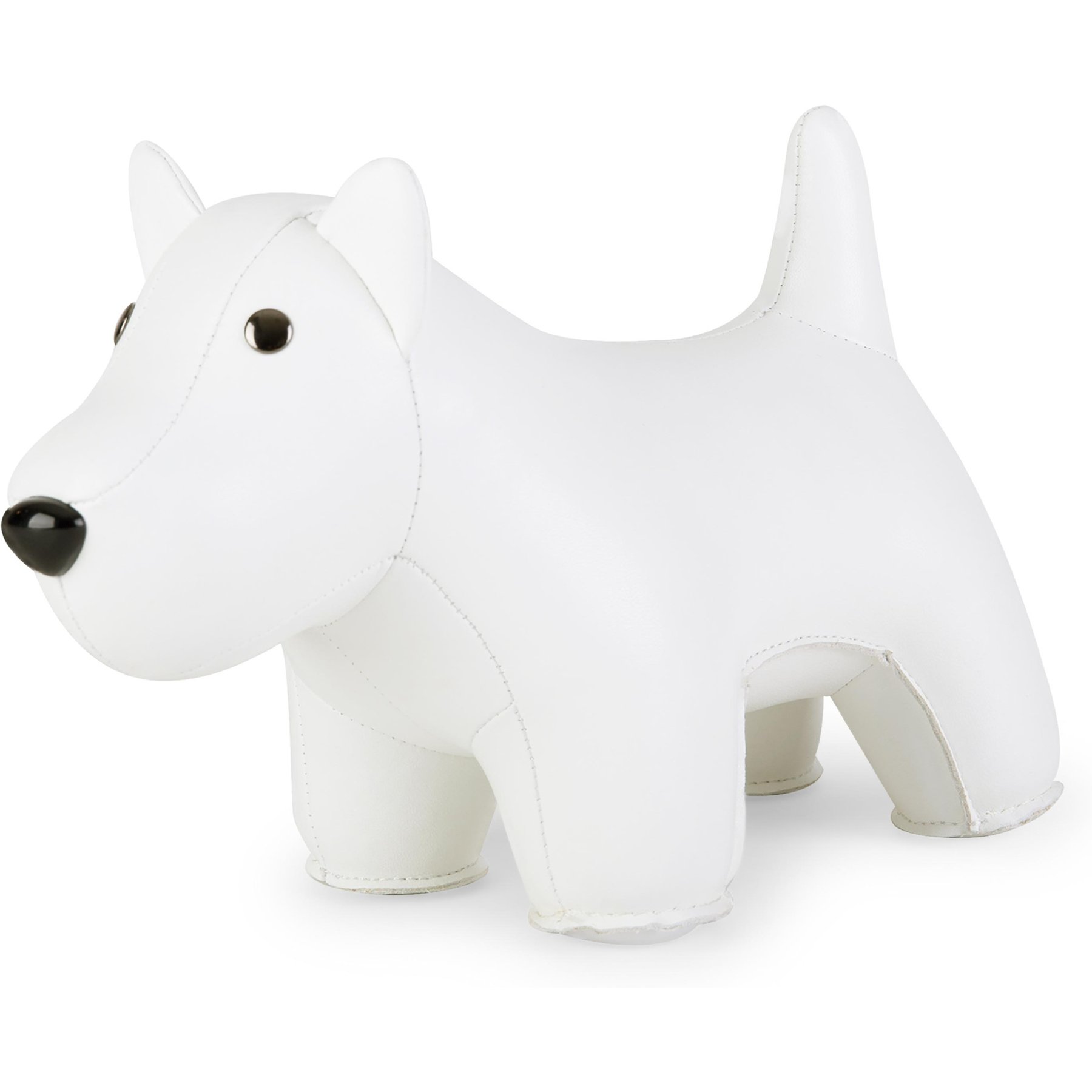 Zuny Westie Bookend, White