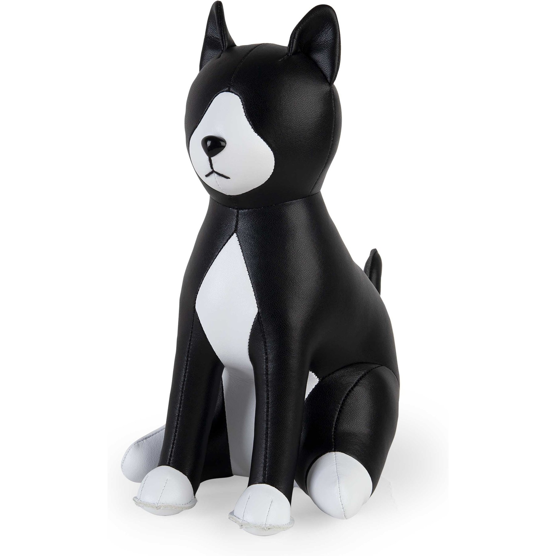 Zuny Tuxedo Cat Bookend, Black/White