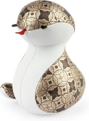 Zuny Snake Nick Big Paperweight, Gold Blossom/White