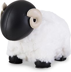 Zuny Sheep Bomy II Bookend, Black/White