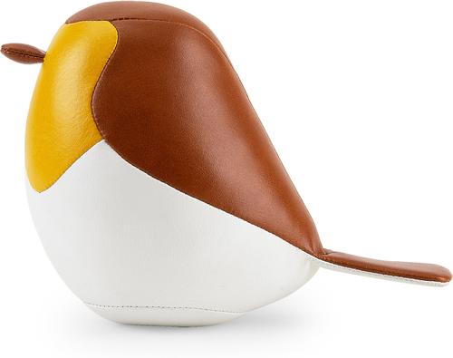 Show full view: Zuny Mini Bird Robin Paperweight, Tan/Ochre Yellow slide 3 of 3
