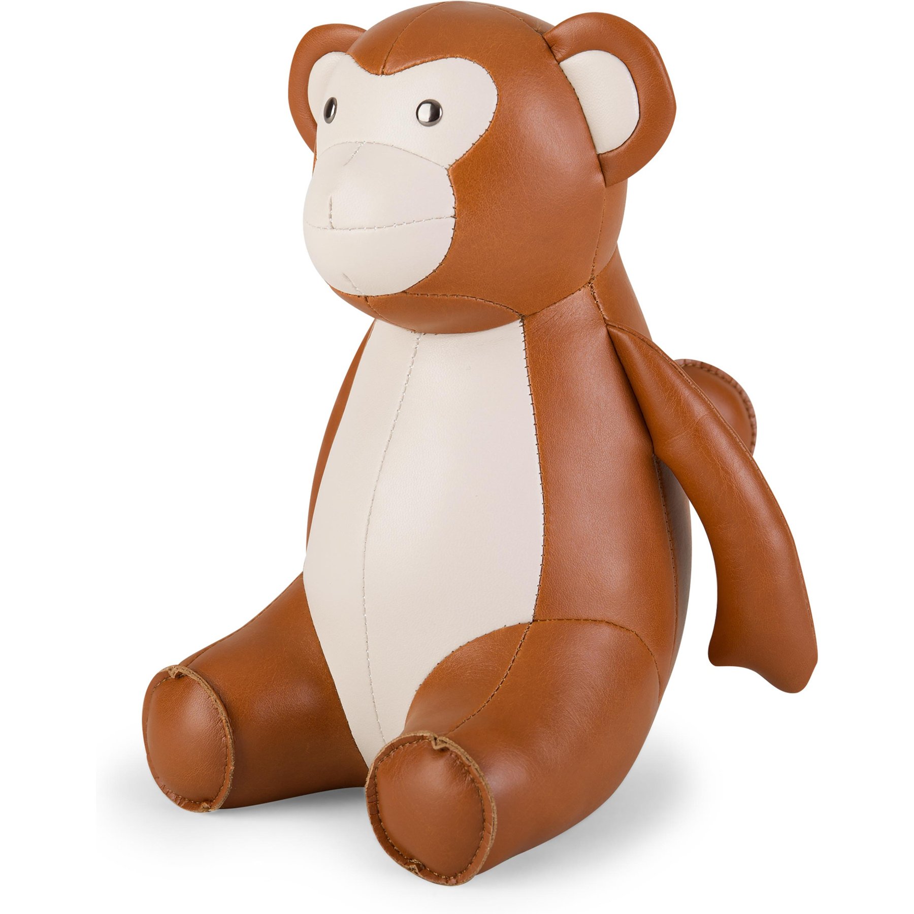 Zuny Monkey Bookend, Tan/Wheat